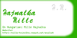 hajnalka mille business card